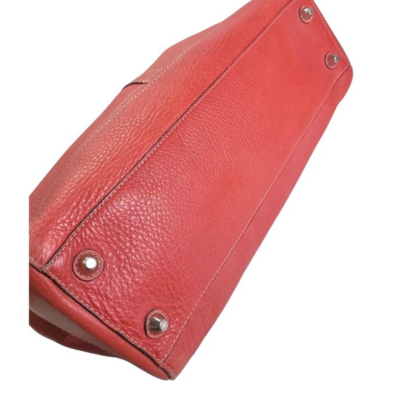 COACH Hamptons Large Satchel in burnt orange with tassel - Picture 10 of 16